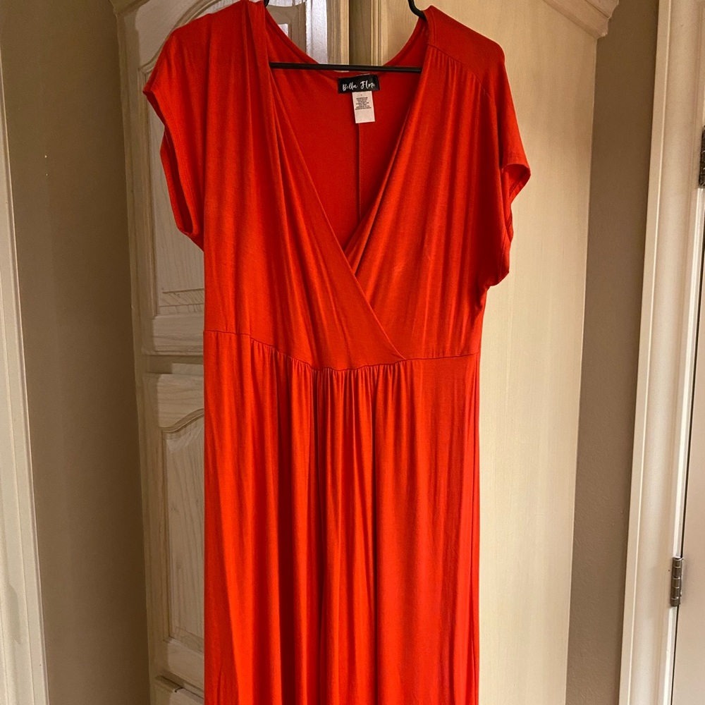 Bright Red NWOT One piece PANTSUIT